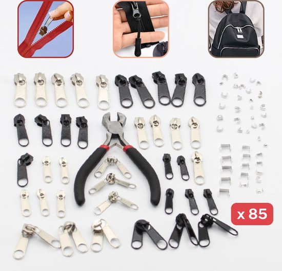 85 stks Rits Reparatie Kit bol