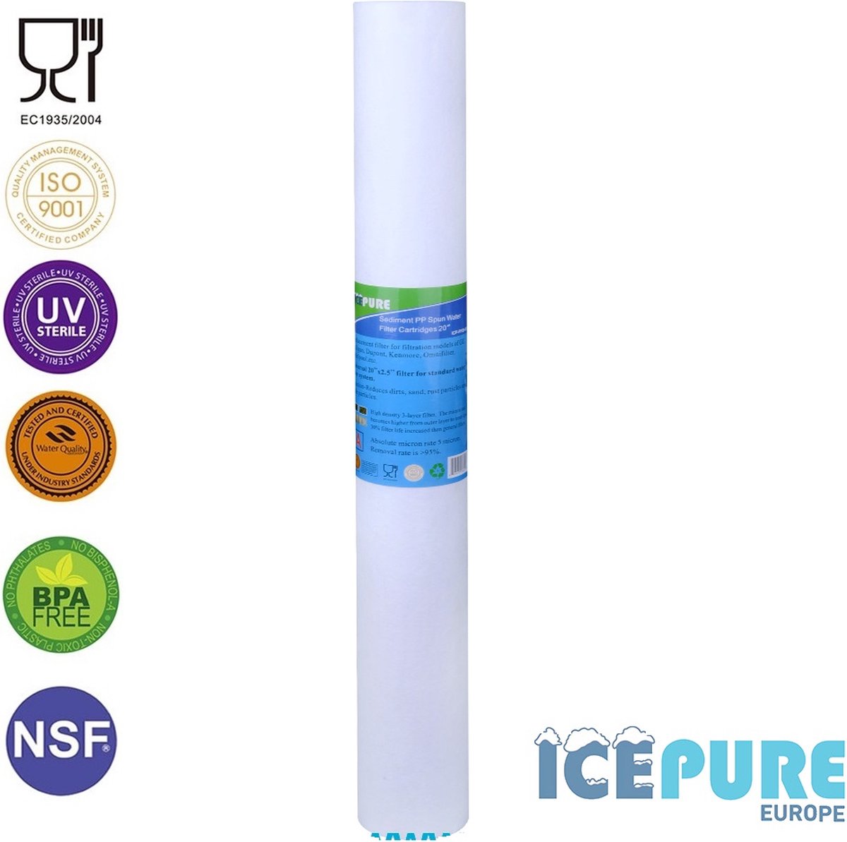 Alapure 20 inch Sedimentfilter 5 Micron