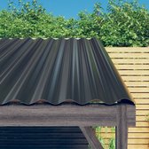 vidaXL Panneaux de toit 36 pcs 80x36 cm Acier enduit de poudre Anthracite