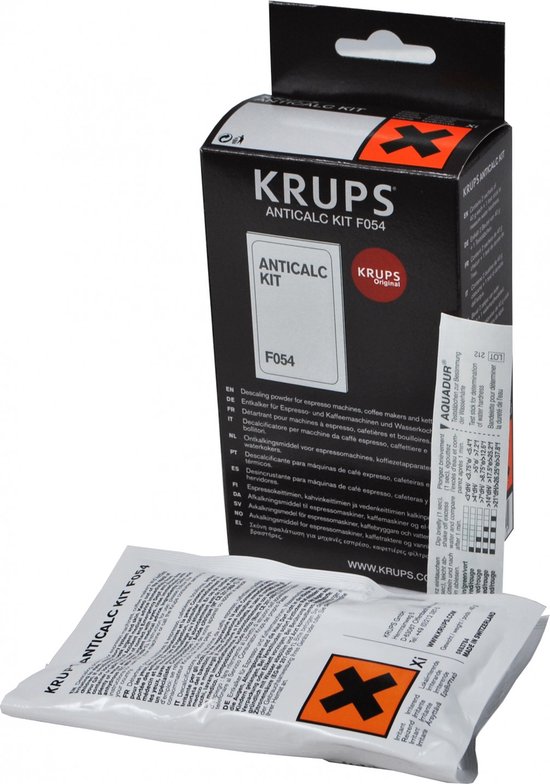 Krups F054 - Koffiemachineontkalker - Ontkalker set + PH strip Espresso