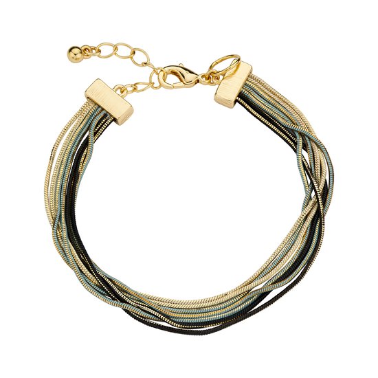 Les Cordes - XER (AB) - Armband - Meerkleurig - Blauw - Metaal - Juwelen - Sieraden - Dames