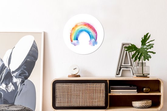 Yabaduu Y004 regenboog-wandtattoo, muursticker sticker voor kinderkamer babykamer (01 aardetinten