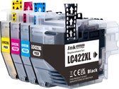 Cartridges Multipack Geschikt voor Brother LC-422XL inktcartridges