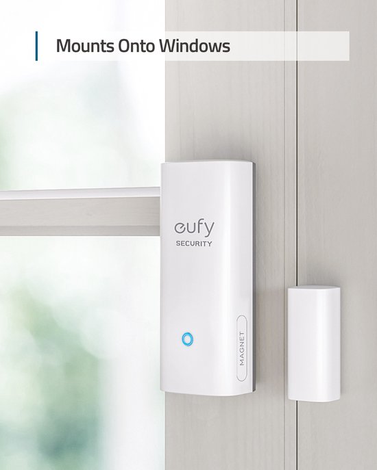 Eufy Draadloze deur- raamsensor - Batterij - Wit - Vereist HomeBase of HomeBase E - Eufy