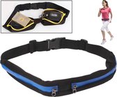 Running Belt I Heuptas I Elastische Heuptas I Sporttas I Hardlooptas I Fanny Pack I Zip Pouch I Zwart / Blauw