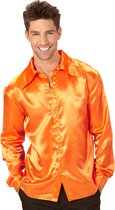 Widmann - 100% NL & Oranje Kostuum - Cool Dancer Discoshirt 70s, Oranje Man - Oranje - XL - Carnavalskleding - Verkleedkleding