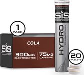Science in Sport - SIS Go Hydro Bruistabletten - 300mg Elektrolyten - Met 75mg Cafeïne - Cola Smaak - 20 Tabletten