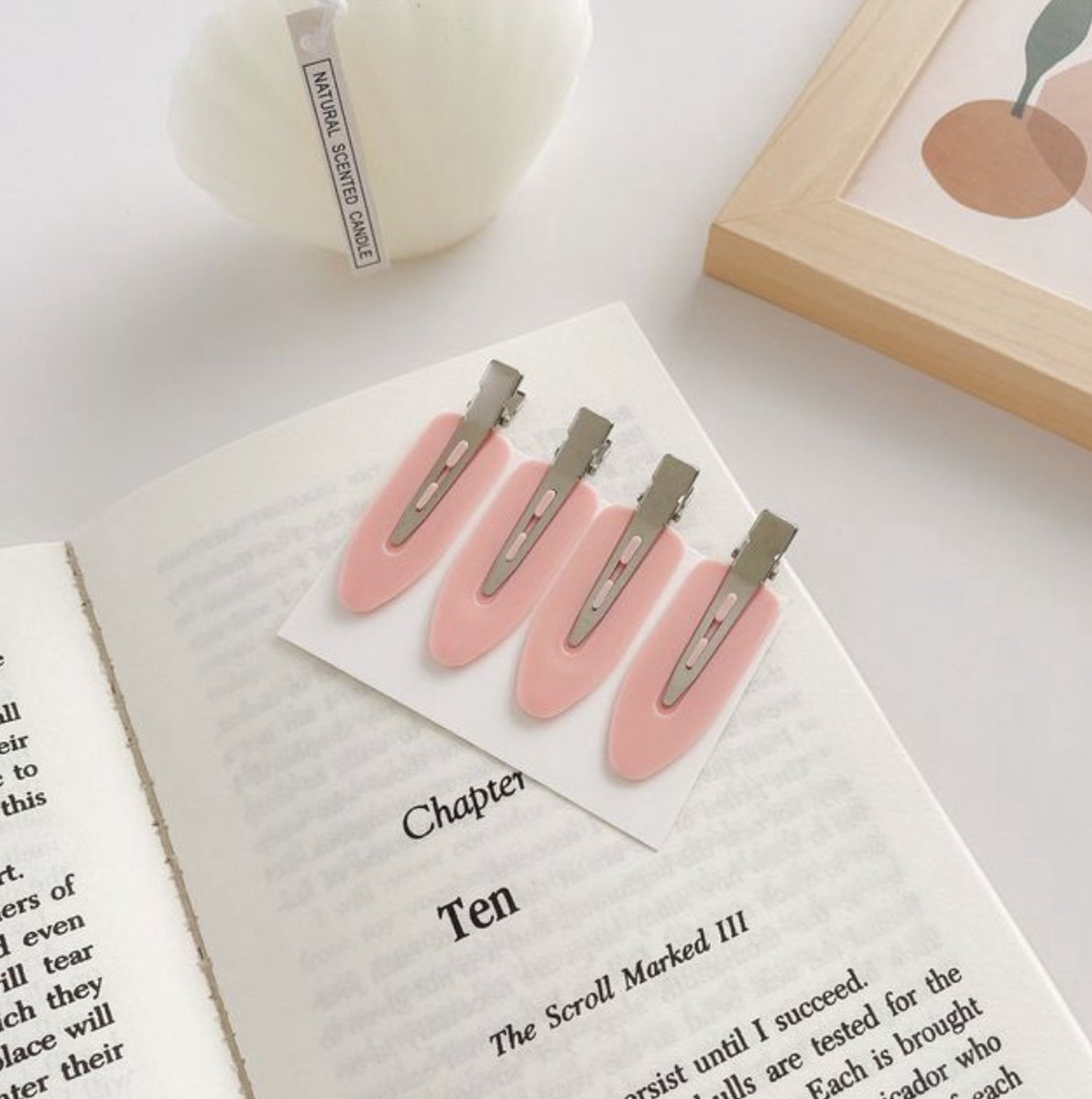 Hiden - Haarclips Set - Haarspelden Set - Haarspeld - Haarklemmen - Haar Accessoires - Kinderen - Pink Set - 4 stuks
