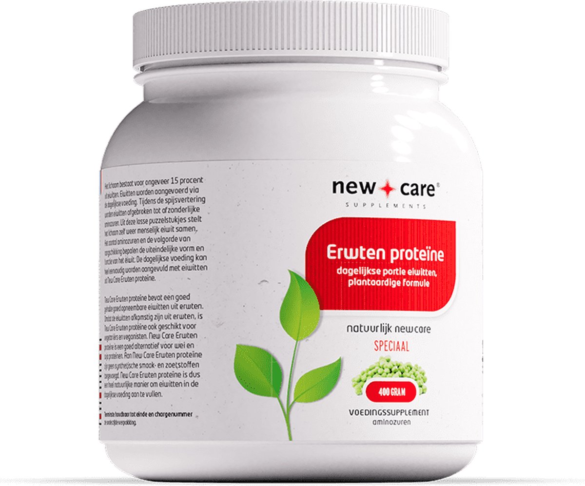 Goedkoopste New Care Erwten proteïne - eiwitten - vanille - 400 gram - vegan