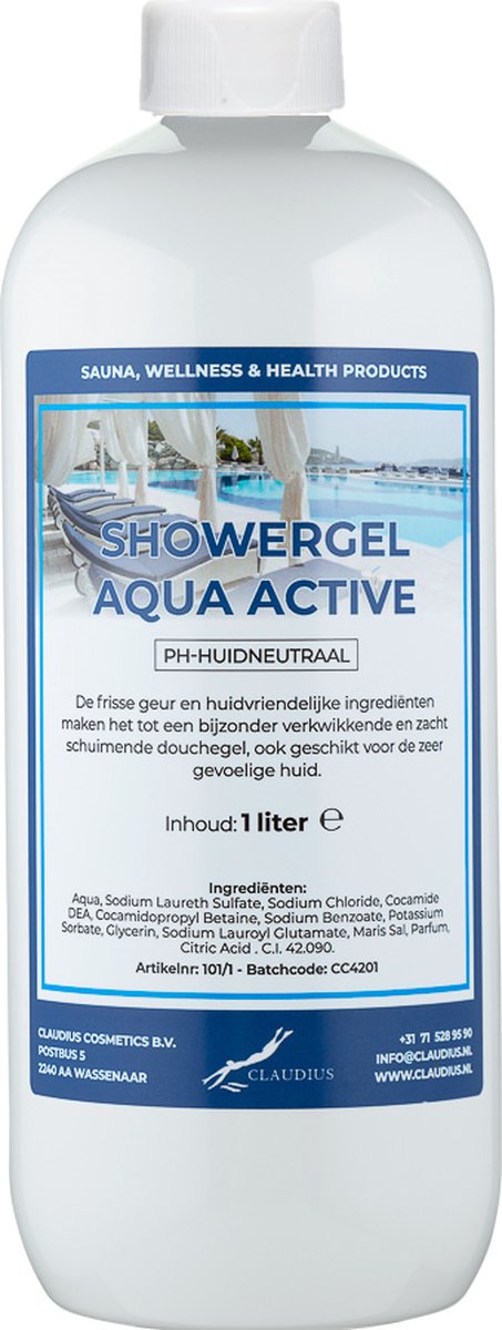 Goedkoopste Douchegel Aqua Active 1 Liter - Showergel