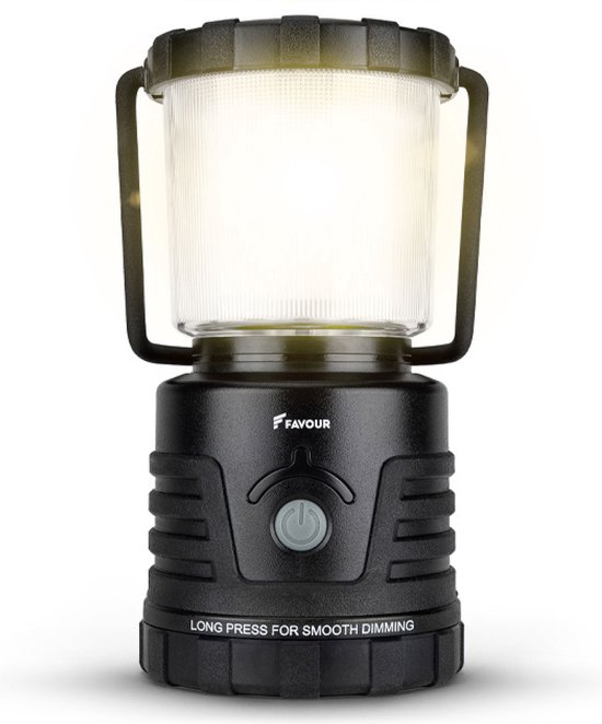 Favour LED lantaarn L0434, 530 lumen, IPX4 waterdicht, kampeerlamp, schokbestendig, draagbaar, tentlamp, camping lamp, vislamp