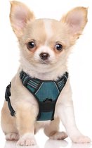 Hondenharnas, anti-trek reflecterend en ademend borstharnas, verstelbaar en zacht voor grote, middelgrote of kleine honden en puppy's