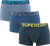 Superdry 3P boxer trunks basic blauw - XL