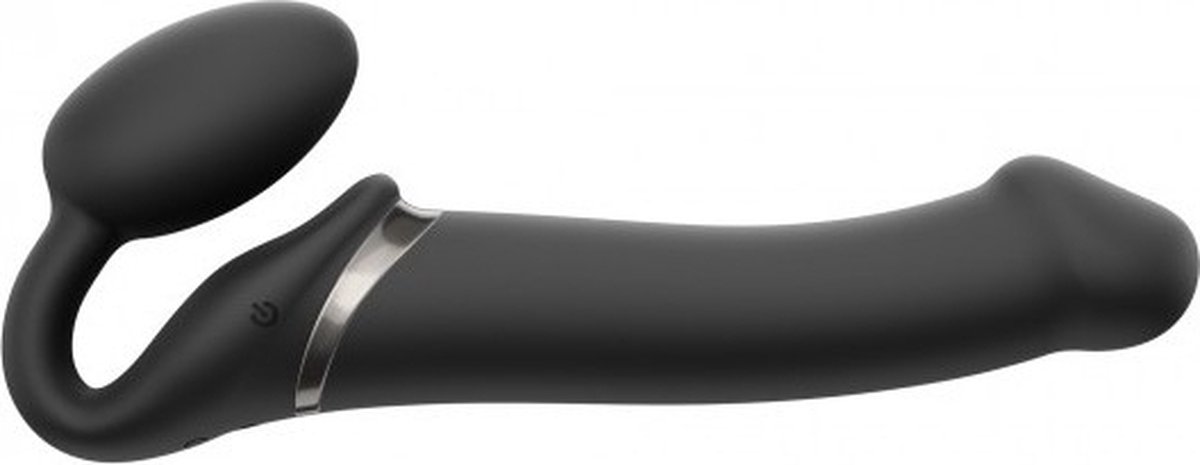 Goedkoopste Strap-On-Me - Strapless Strapon Vibrator Met 3 motoren - Zwart - Maat XL