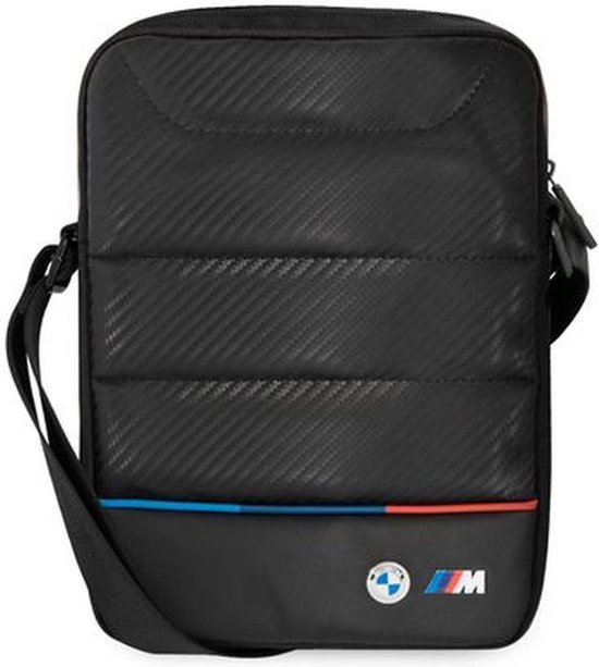 Foto: Bmw m line tricolor universele tablettas 10 carbon and nylon zwart