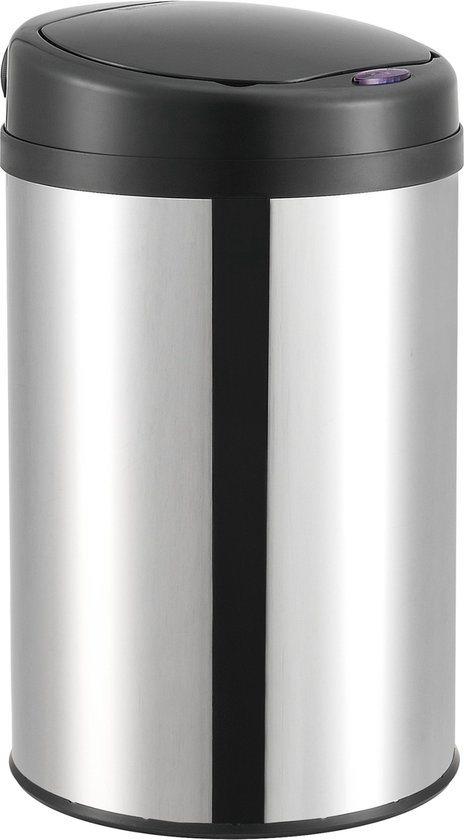 Rotho Twist Afvalbak - 25L - zilver | Leen Bakker