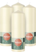 Bolsius - Bougies cylindriques - 20cm - 4 pièces - Ivoire