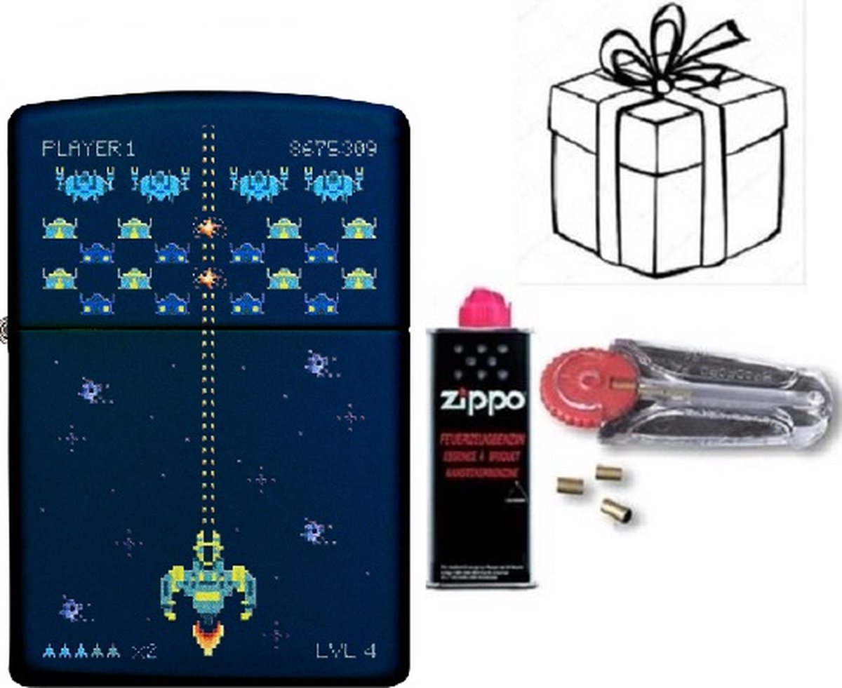 Goedkoopste Geschenkset Zippo- ZIPPO met ZIPPO BENZINE en Vuursteentjes-uniek cadeau