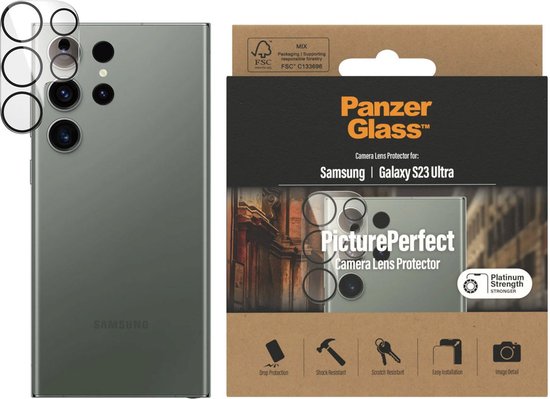 PanzerGlass 0441, Samsung, Samsung - Galaxy S23 Ultra, Application à sec,  Résistant
