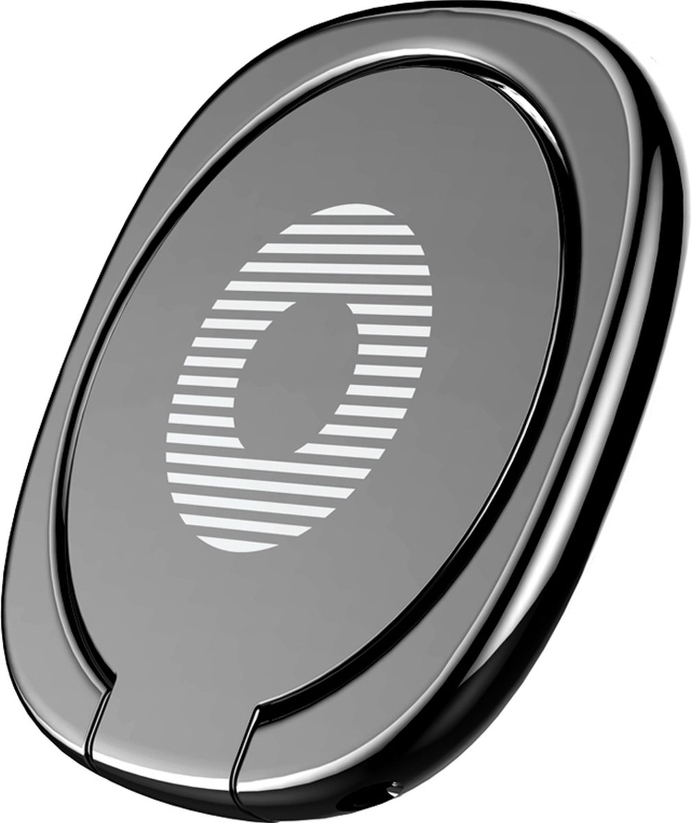 Mobigear Telefoon Ring OnePlus Nord CE5 | Mobigear Zinc Alloy - Zwart Universeel