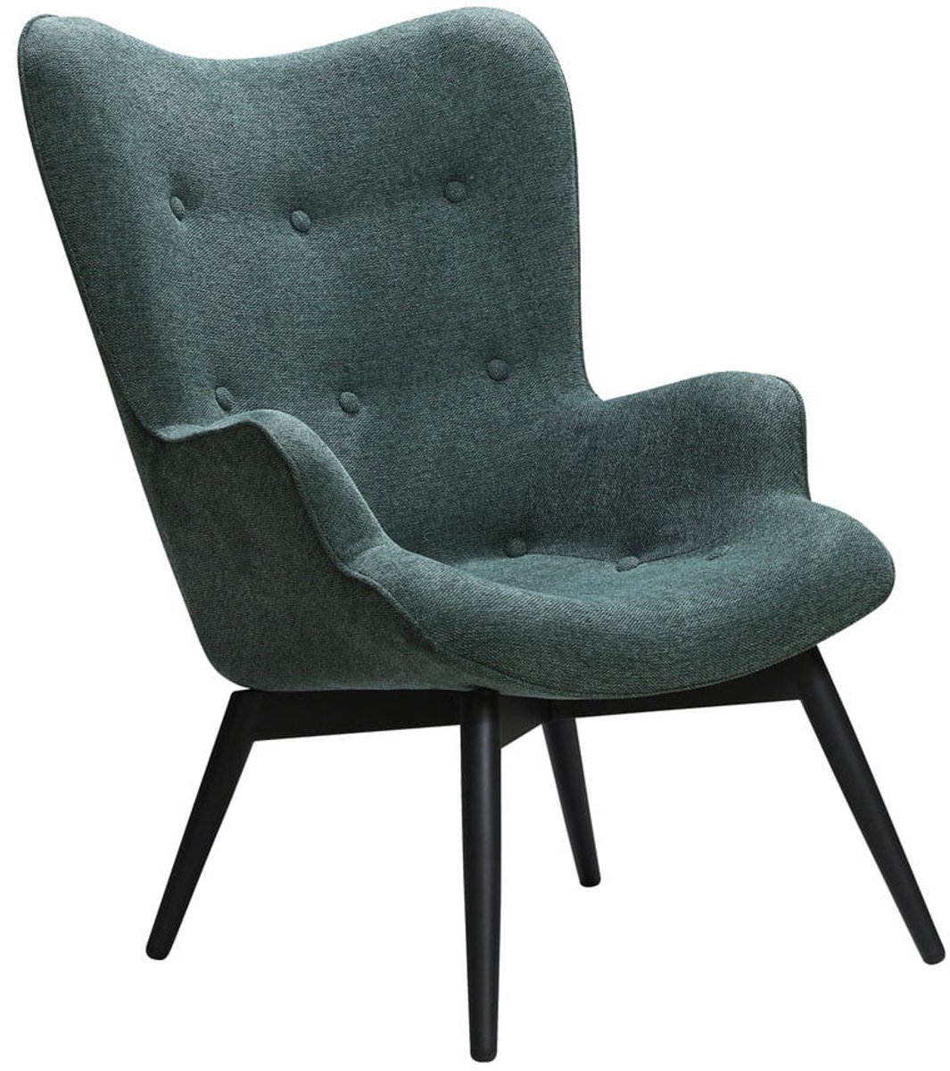 Fauteuil Lisanne Groen - Stof - Zithoogte 40 cm