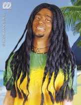 Widmann - Costume Bob Marley & Reggae & Rasta - Perruque, Rasta - Noir - Déguisements - Déguisements