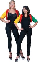 Funny Fashion - Limburgs Mooiste Bolero - Rood, Geel, Groen - One Size - Carnavalskleding - Verkleedkleding