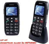 VERPAKKINGSSCHADE - Fysic - Senioren Mobiele Telefoon - GSM - Grote Toetsen + Oplaadstation - Big Button