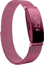 YONO Fitbit Inspire Bandje - HR - 2 - Milanees - Paars – Large