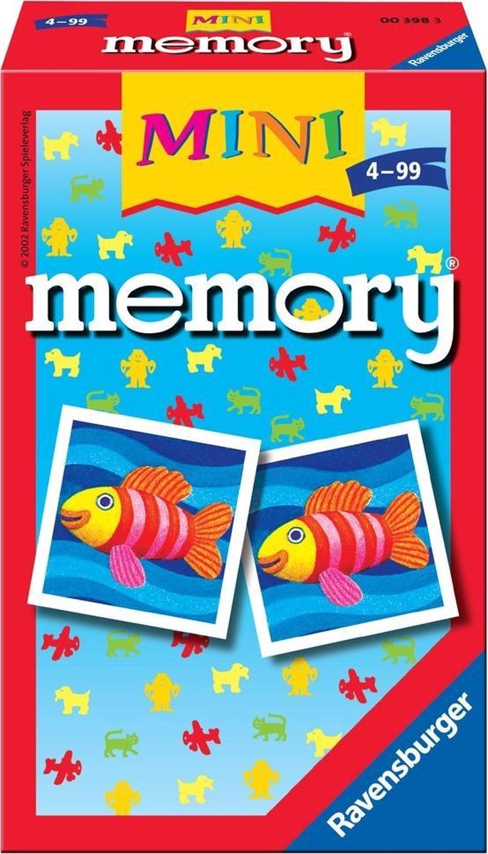 Ravensburger Mini Memory Vissen Memoryspel voor Kinderen Geheugenspel - Kaartspel - 2 tot 8 spelers - Vanaf 4 jaar — afbeelding 8