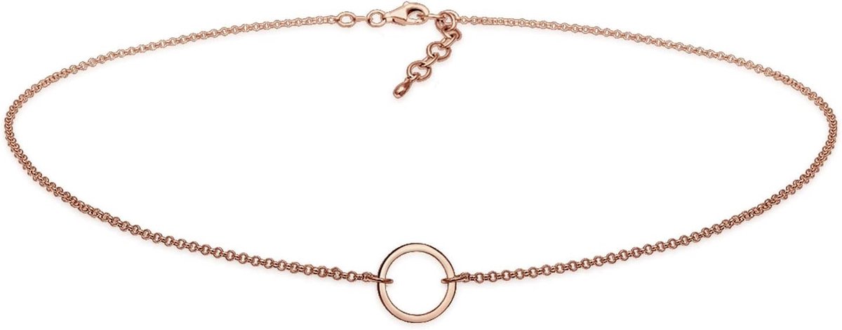 Elli Halsketting Dames Choker Cirkel Trend Geo in 925 Sterling Zilver