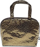 Vagabond-2 Handle Cosmetic Bag-"Bronze Age " 6475-Afmeting 26 x 12 x 22 cm.