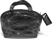 Vagabond-2 Handle Cosmetic Bag-"Diva Black" 0675-Afmeting 26 x 12 x 22 cm.
