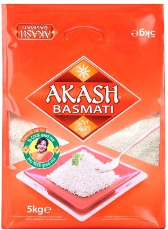 Foto: Akash basmati rijst 5kg 