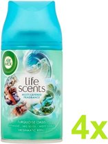 Airwick Navulling Turquoise Oase voor Freshmatic Max - 4-pack (4 x 250 ml)