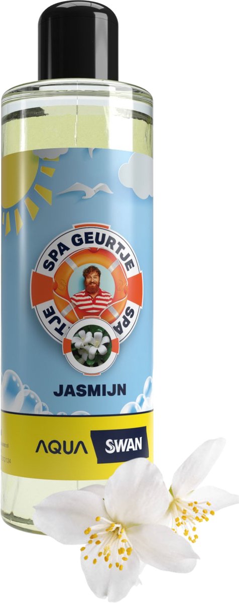 Aquaswan Spa Geur Jasmijn - Een bubbeltoverend avontuur vol bloemige verleiding en ultieme ontspanning - Geschikt voor: opblaasbare spa whirlpool hot tub en bad - Spa Geur Jasmijn - Fles 250 ml