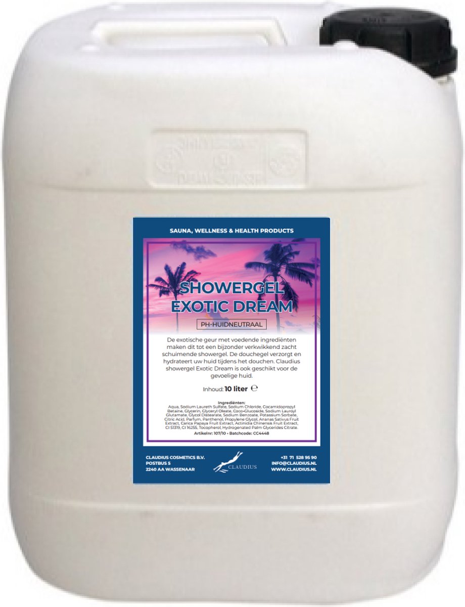 Goedkoopste Claudius Douchegel Exotic Dream 10 liter - Showergel
