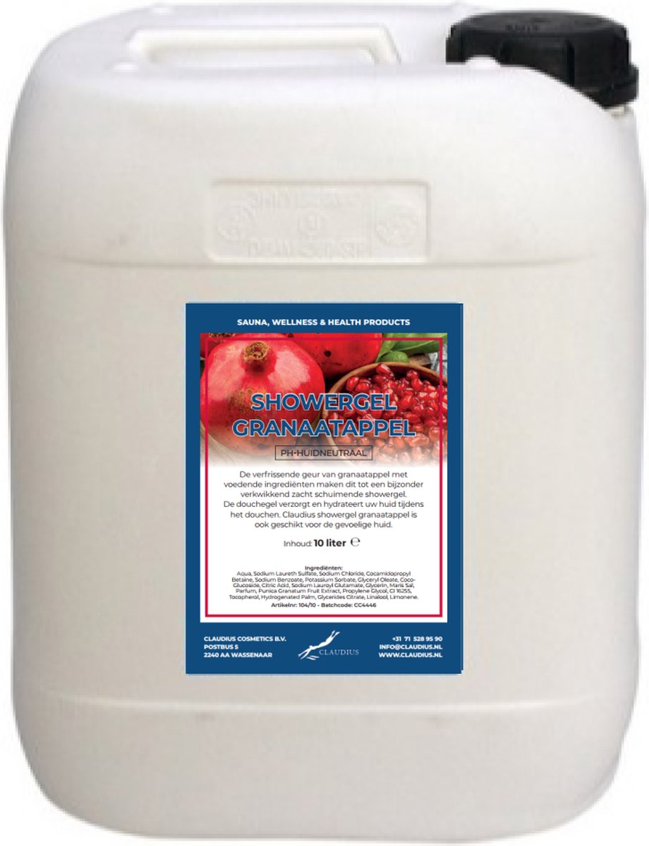 Goedkoopste Claudius Douchegel Granaatappel 10 liter - Showergel
