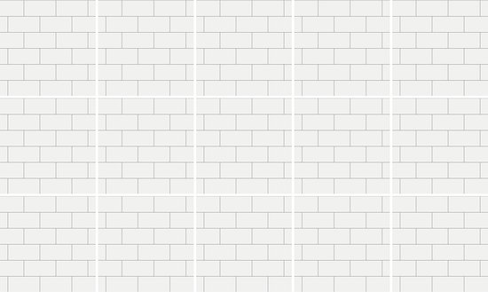 Ulticool Décoration Toilettes carrelages - Bandes de parement en briques Revêtement Mural Carrelage Métro Wit - 15x15 Cuisine - 15 pièces