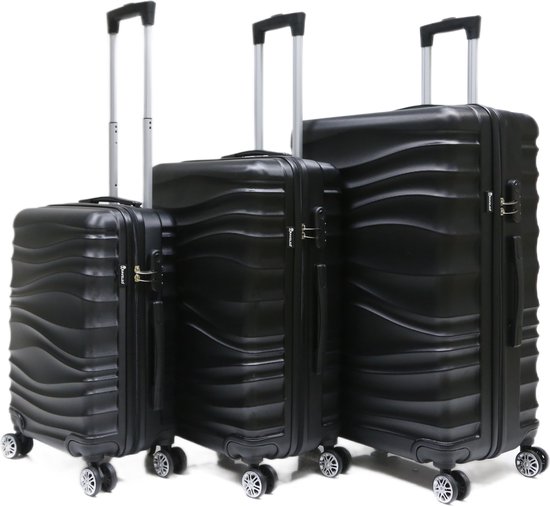 Ensemble de bagages Traveleo Grijs - ABS03S - Cadenas à combinaison - Léger  - Valise... | bol
