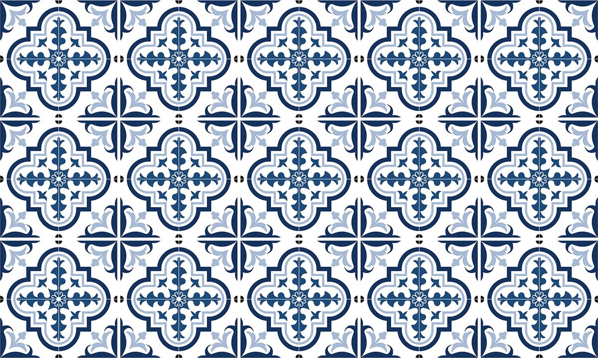 Plaktegels - Zelfklevende Tegels - 15x15 cm - Ulticool - Decoratie Sticker Tegels - Delfts Blauw Wit Nederland - 15 stuks Plakfolie Tegelstickers - Sticktiles Muurstickers Woonkamer Kinderkamer - Badkamer - Keuken