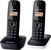 Panasonic KX-TG1612 - Téléphone DECT simple - Identification de l'appelant - Zwart