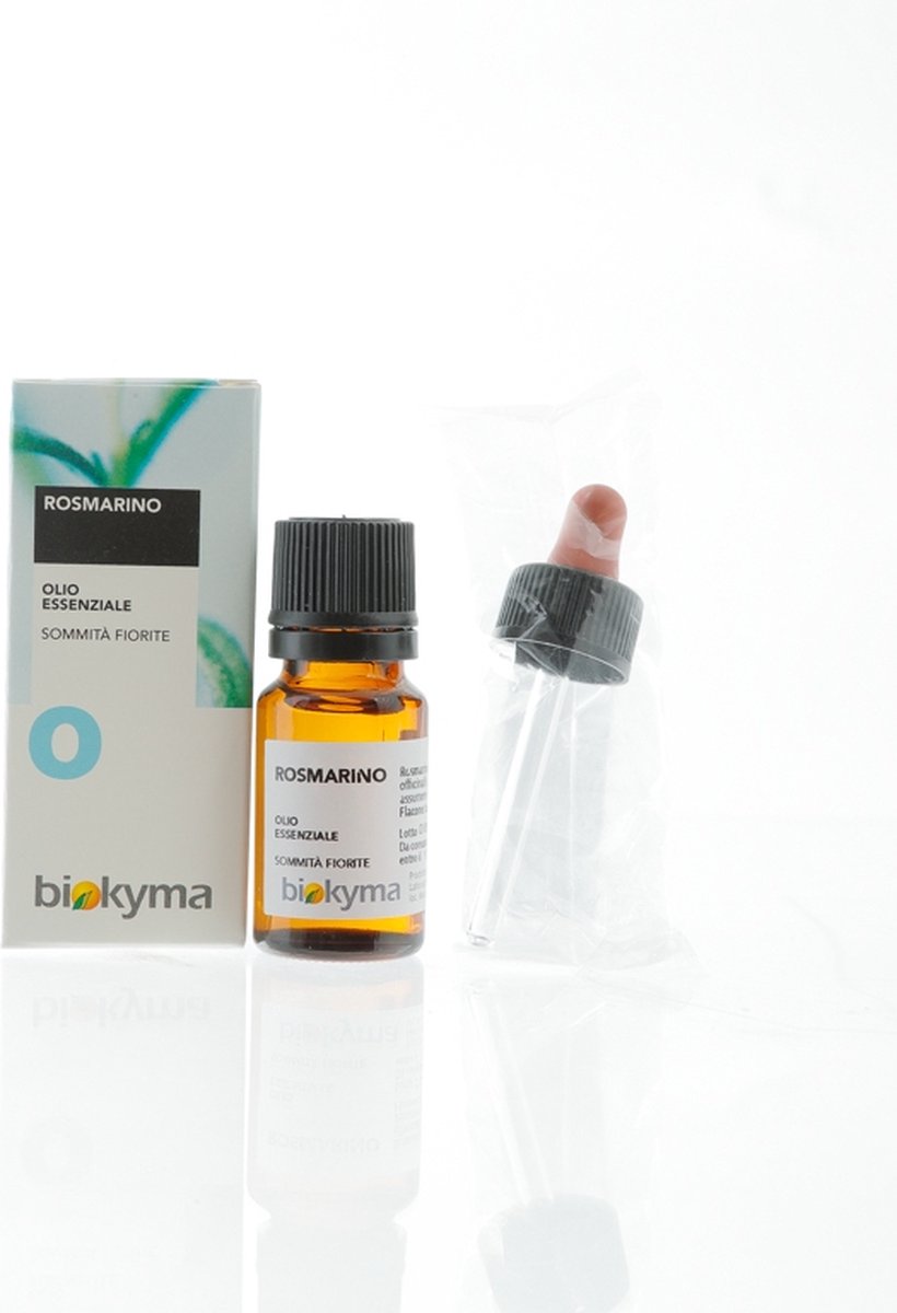 Goedkoopste Rozemarijn Extra zuivere Etherische Olie - 100 natuurlijk - 10 ml - Biokyma - Essentiële olie voor Aromatherapie, Verdamping, Massage, hoofdmassage voor Haargroeistimulatie - Rosmarinus officinalis