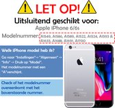 Hoesje Geschikt voor iPhone 6 Hoesje Magnetische Adsorptie Back Case - Hoes Geschikt voor iPhone 6 Hoesje Met Metalen Frame - Zilver