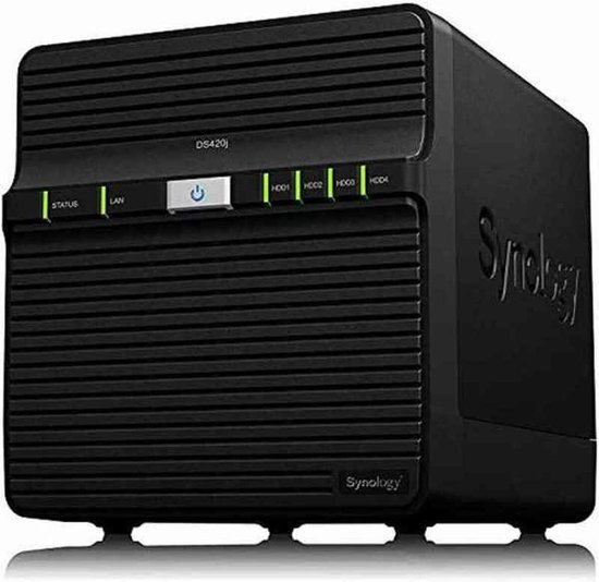 Synology DS420j NAS - 4-bay desktop - 60 TB - 1 GB DDR4 geheugen | bol