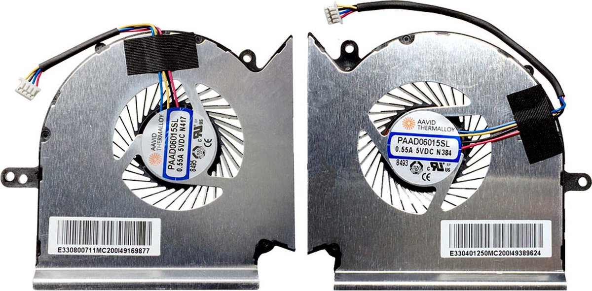 CPU + GPU koeler voor MSI GL73 (Set L+R)