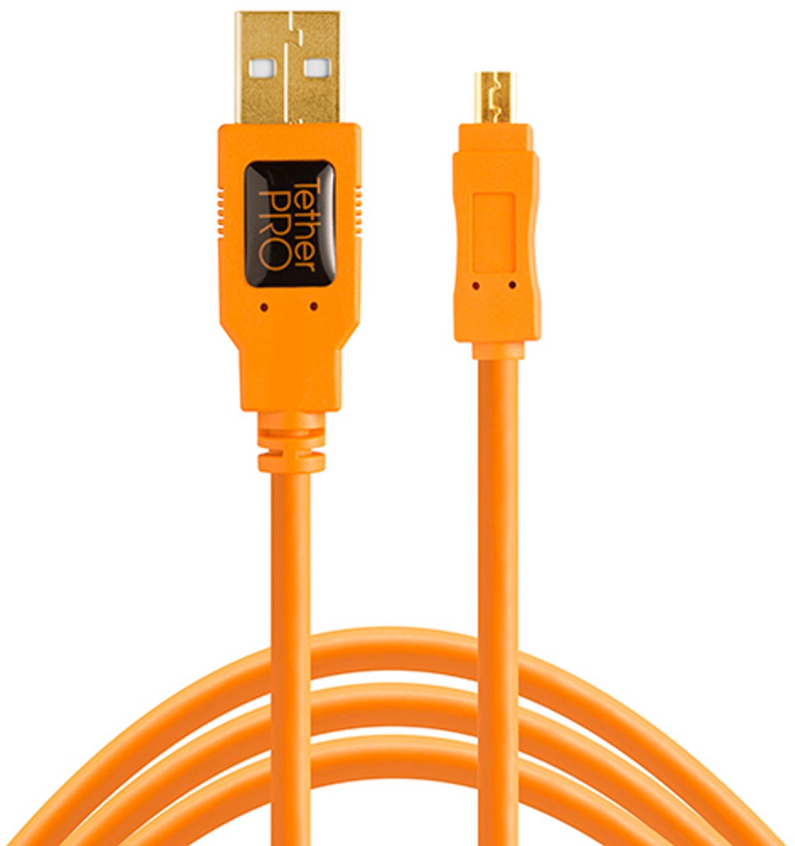 Tether Tools TetherPro USB 2.0 A to Mini-B 8 pin 15' ORG