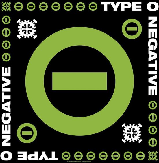 Type O Negative - Negative Symbol Bandana - Zwart