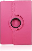 Hoesje Geschikt voor Apple iPad pro 12.9 inch (2020/2021) 360° Draaibare Wallet case /flipcase stand/ hardcover achterzijde/ kleur Roze