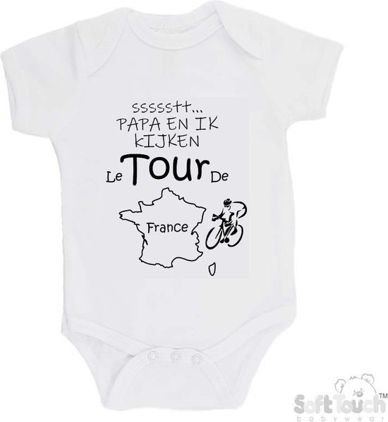 100% katoenen Romper Mijn Opa & Oma zijn de TOFSTE Unisex Katoen Wit/sage green